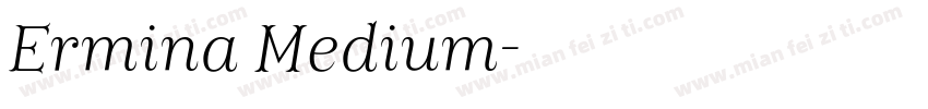 Ermina Medium字体转换